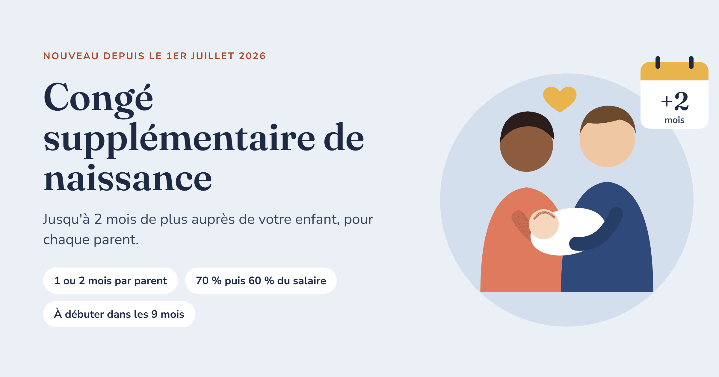 Congé supplémentaire de naissance : ce qu'il faut savoir
